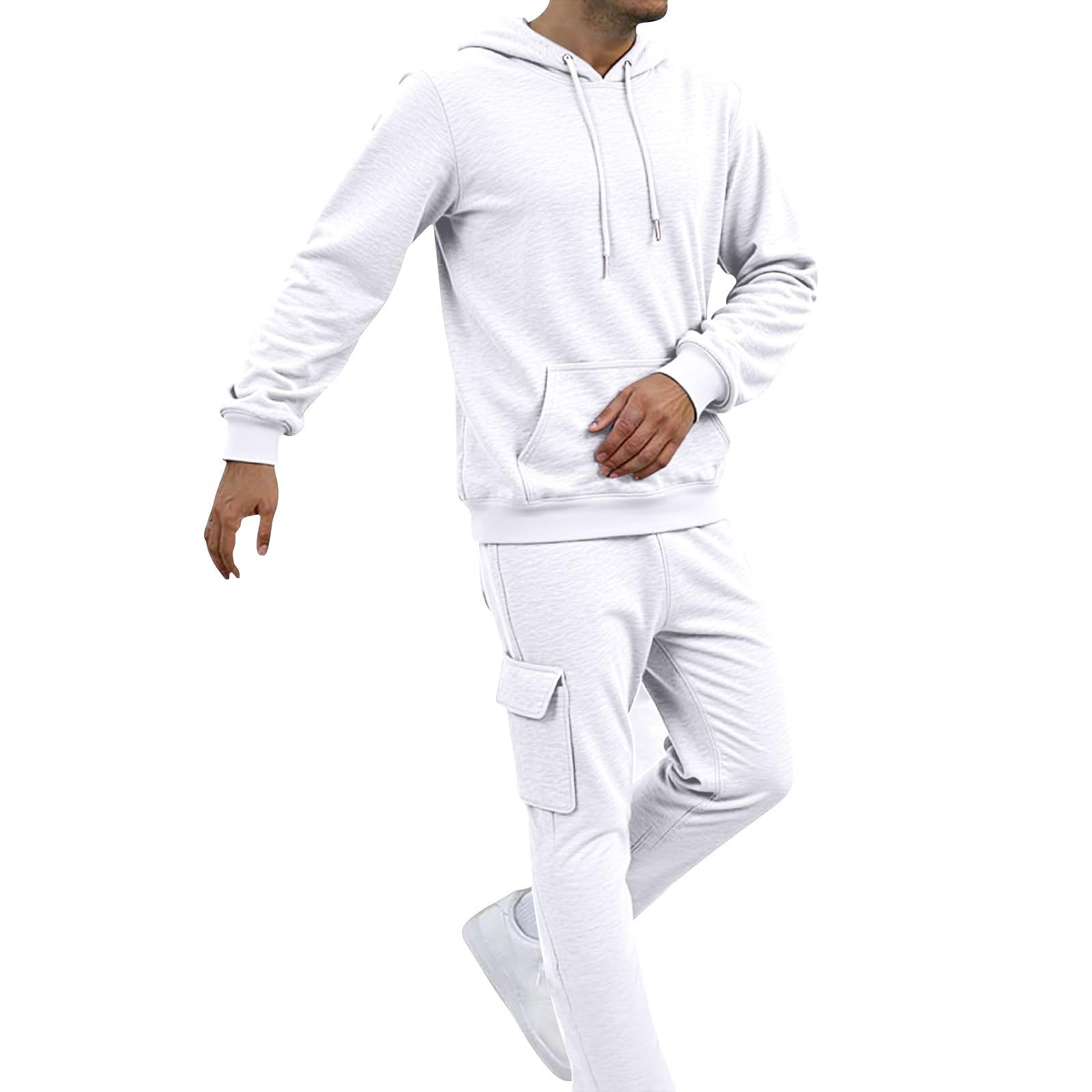 Felpe per uomo Pack,Uomo Tuta Set 2 Pezzi Felpa Con Cappuccio