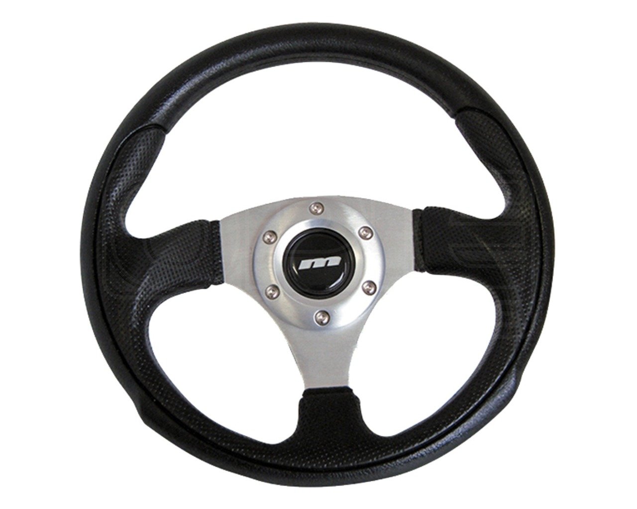 Mountney M Range 300mm Black Moulded Steering Wheel Semi-Dished Centre 70mm PCD