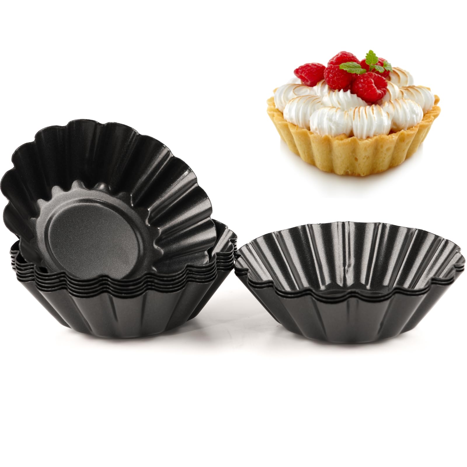 Amazon.co.jp: Niesporek タルト型 ミニ 直径7.5cm 12個セット お菓子