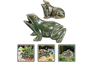 Charming Ceramic Frog Spitter: A Garden Oasis of Serenity