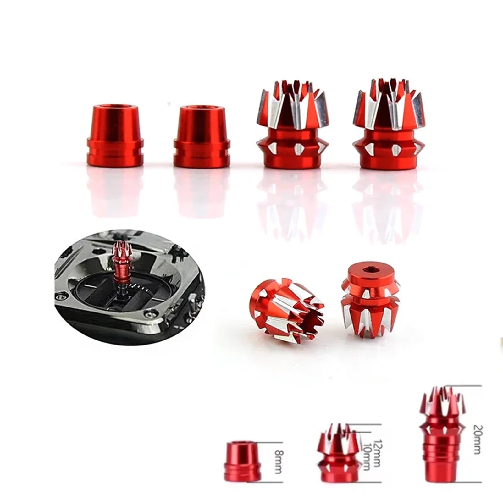 Für Futaba Für Flysky Für Jumper Für Frsky Für Radiolink Rc Auto Teil M3 CNC Aluminium Stick Ends Universal Gimbal Upgrade Teile RC Zubehör