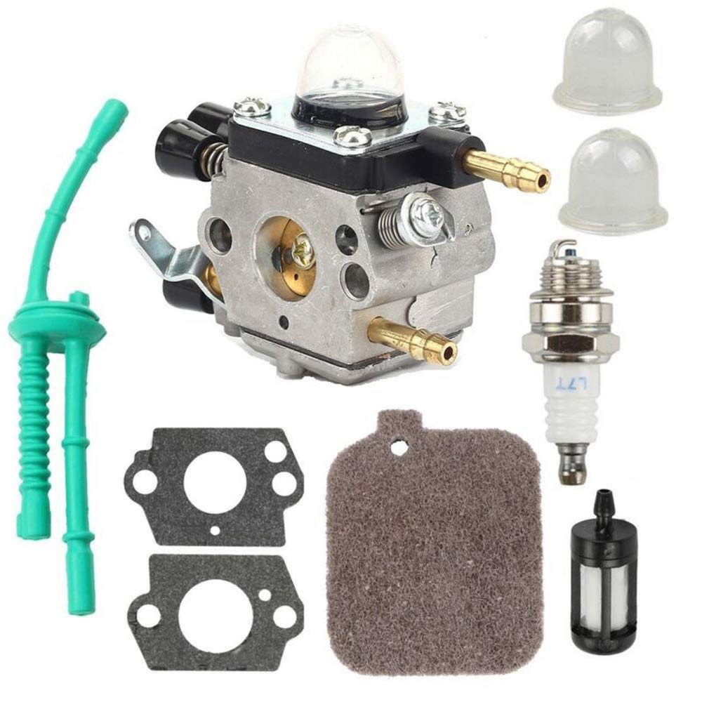 Carburador Compatible con Zama Carb Compatible con Stihl BG45 BG46 BG55 BG65 BG85 SH55 SH85 Blade Blower Filtro de Aire Filtro de Combustible Tubo de Aceite Verde Bujía