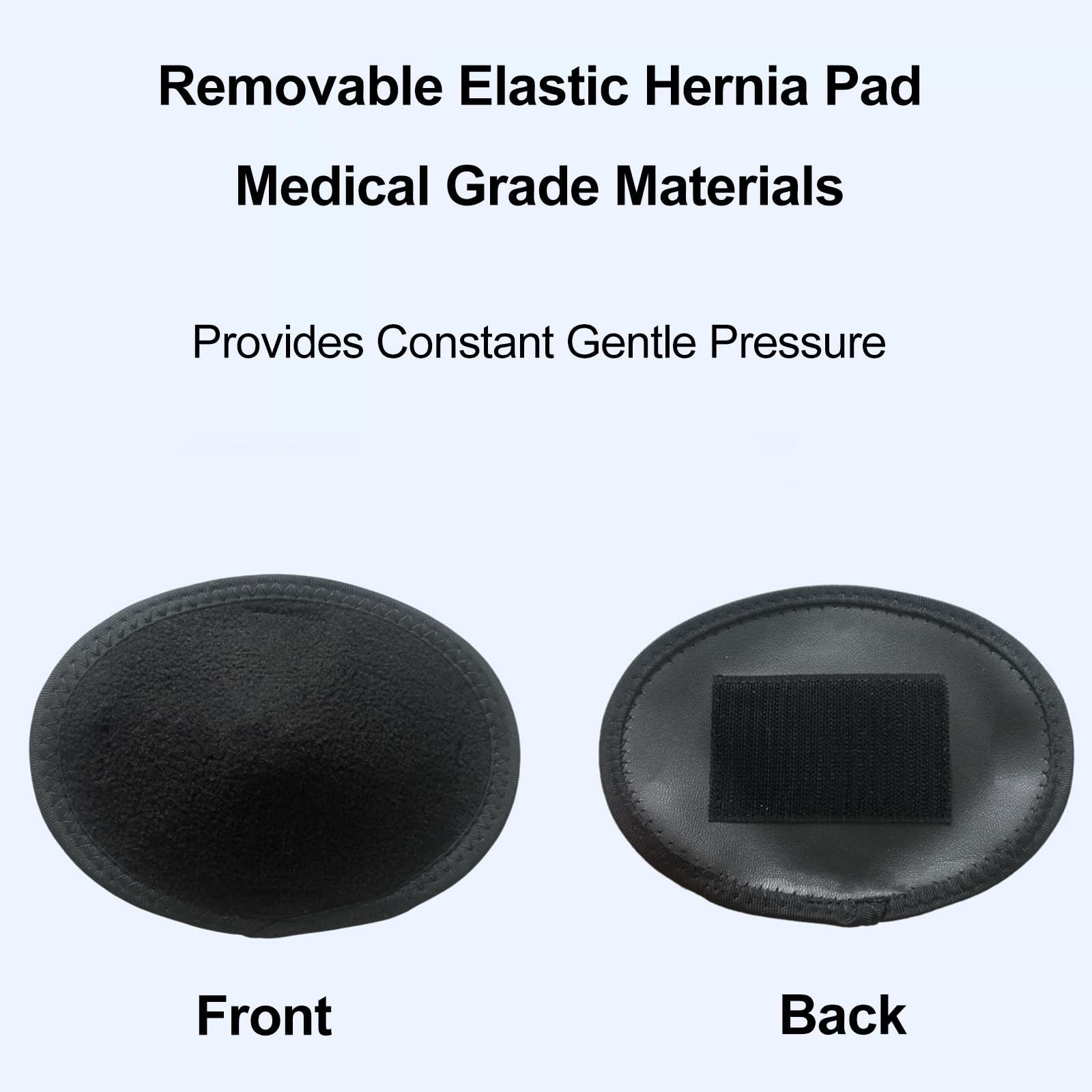 2 Pezzi Fascia Ernia Ombelicale per Uomo e Donna, Fascia Addominale per Ernia Addominale, per Ernia Incisionale, Epigastrica e Inguinale(12.5x110cm/5x43in)