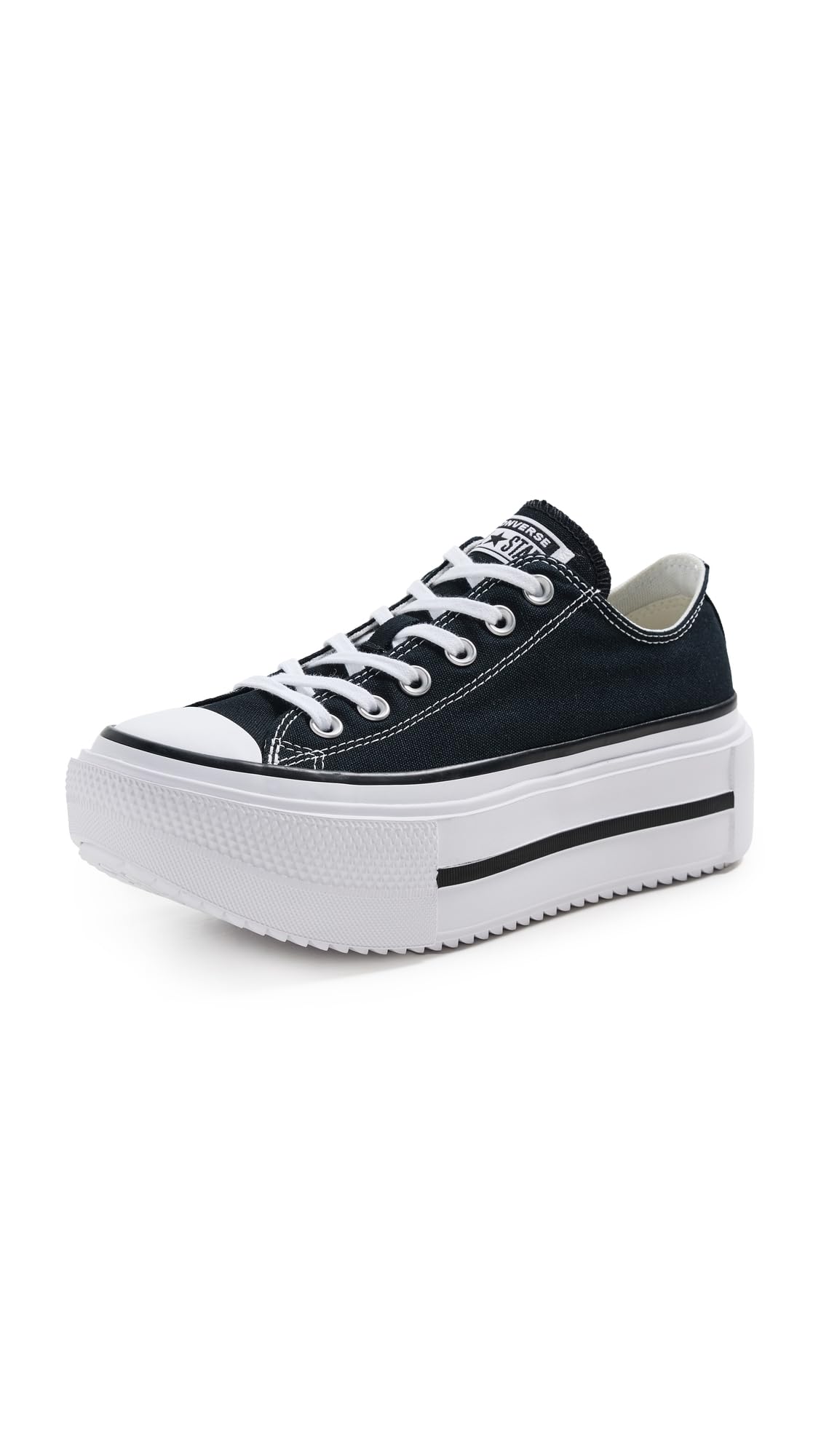 Converse Scarpe Chuck Taylor all Star Lift Double Stack Platform Ox Taglia 37 Codice A15490C Nero