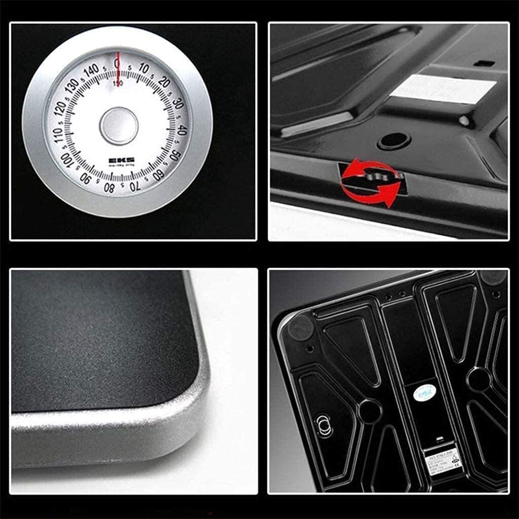 Digital Scale, Mechanical Weighing, no Battery, high-Precision Sensor, Large Display Rotary dial Smart Bathroom Scales Precision Mechanical Scales Home Weight Spring Scales