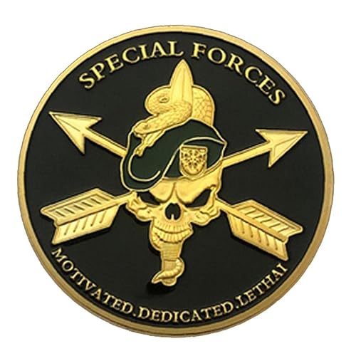 Souvenir Militar Moneda EE.UU. Ejército Fuerzas Especiales Verdes Beretes Green Liberty Challenge Gold Token…