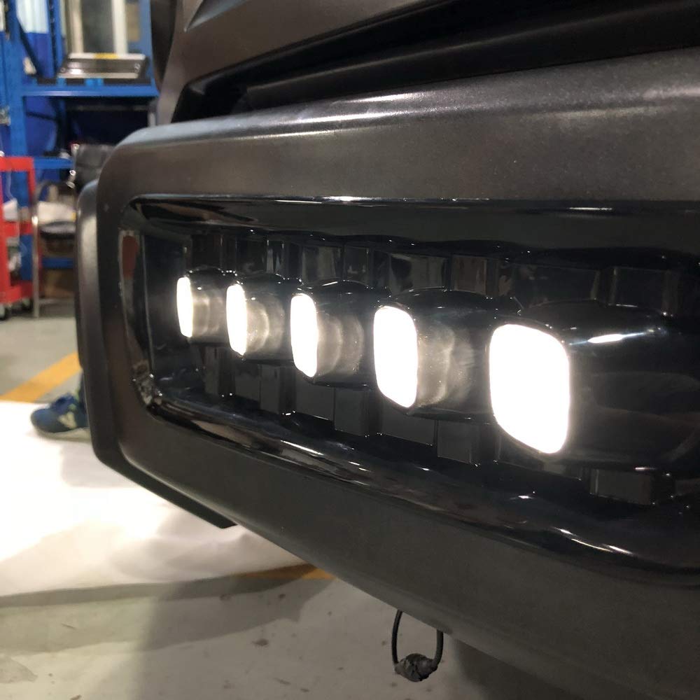 Światła LED do jazdy dziennej DRL do compatible for Ford F-150 Raptor 2017-2021, 6000K LED przedni zderzak DRL