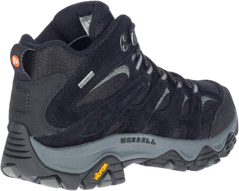 Merrell Moab 3 Mid GTX Womens Walking Boots 7.5 B(M) US Women Black Grey | Image 4