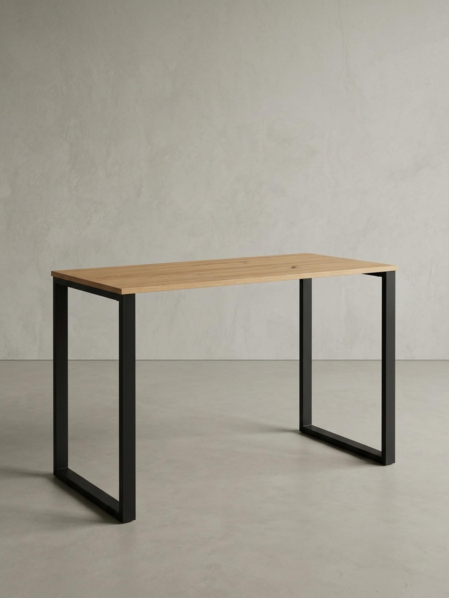 Schreibtisch Eiche-Dekor/Schwarz 120x60x76 cm Design Computertisch