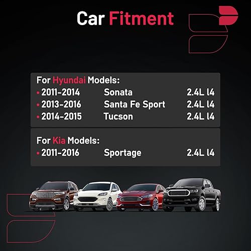 Miniatura 2 de BDFHYK Juego de 4 bujías iridio compatibles con Hyundai Santa Fe Sport 2013-2016, Tucson 2014-2015, Sonata 2011-2014, compatible con Kia Sportage