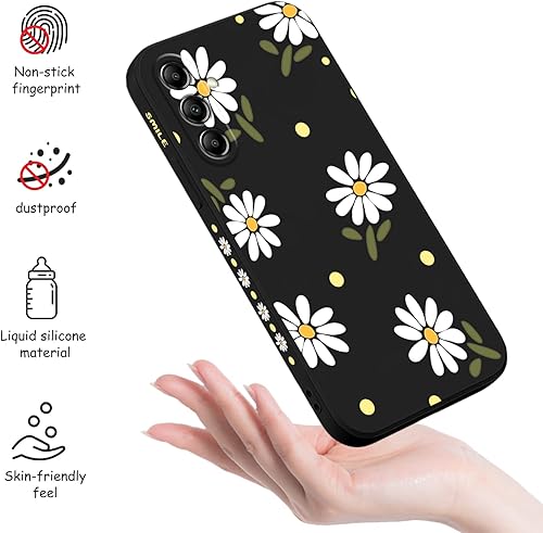 Miniatura 5 de LEECG Funda para Samsung Galaxy A14 5G, mariposa de flores amarillas para niña, funda Galaxy A14, a prueba de golpes, flexible, protector protector