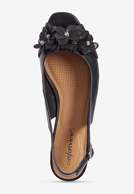 Comfortview Women's Wide Width The Rider Slingback
