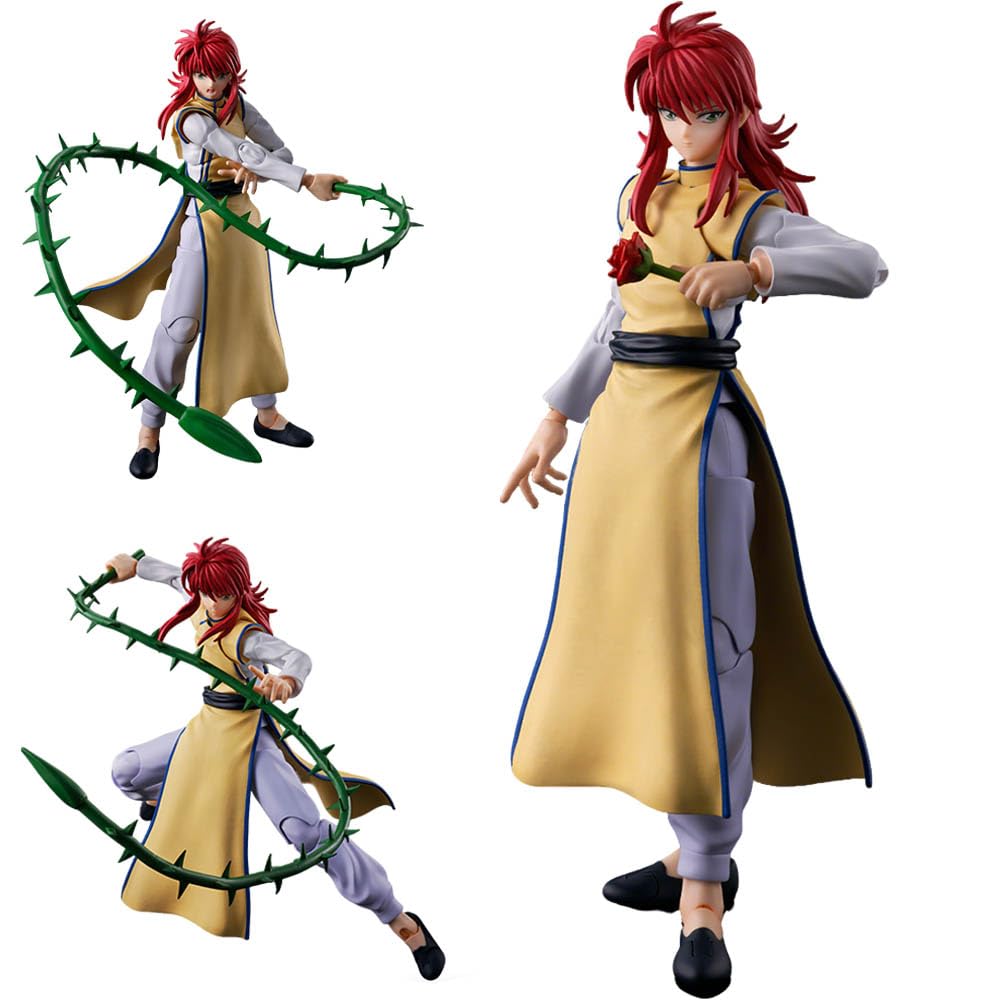 Kurama Shuichi Minamino figurka anime Action Figure, statuetka z akcesoriami PCW, ruchoma figurka akcji, dekoracja biurka, ornament, 15 cm