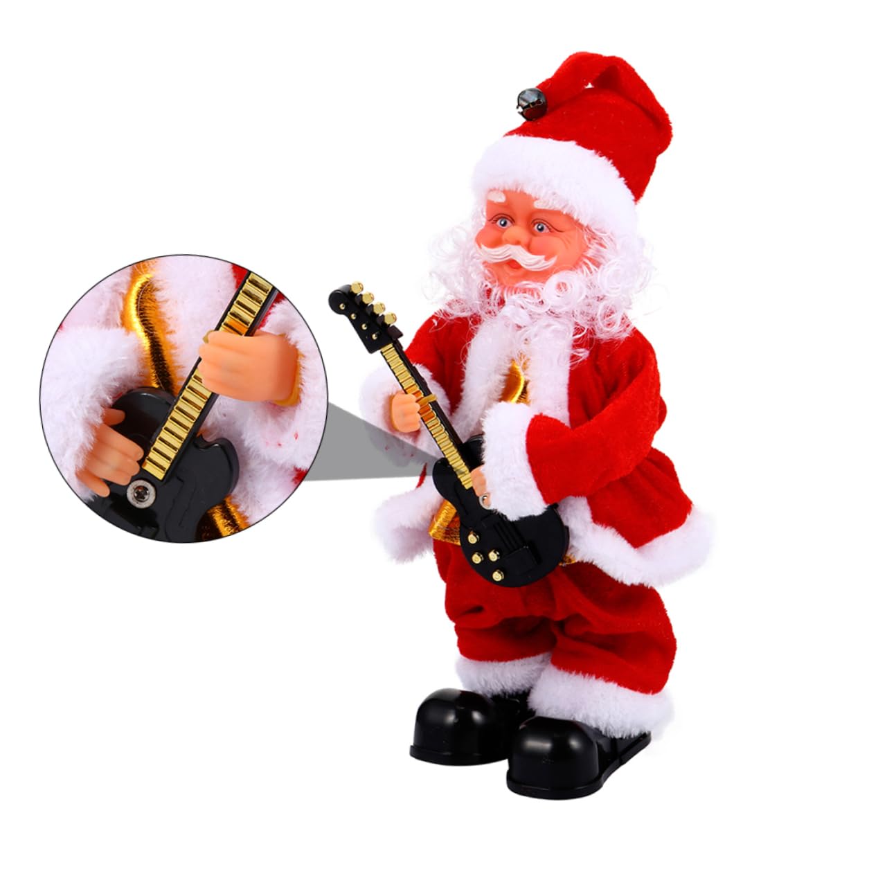 BESPORTBLE Muñeco Eléctrico de Santa Claus Sonoro para Navidad, Juguete Musical para Niños, Material Plástico y Tela, Adecuado para Adorno en Sala de Estar Varios Estilos