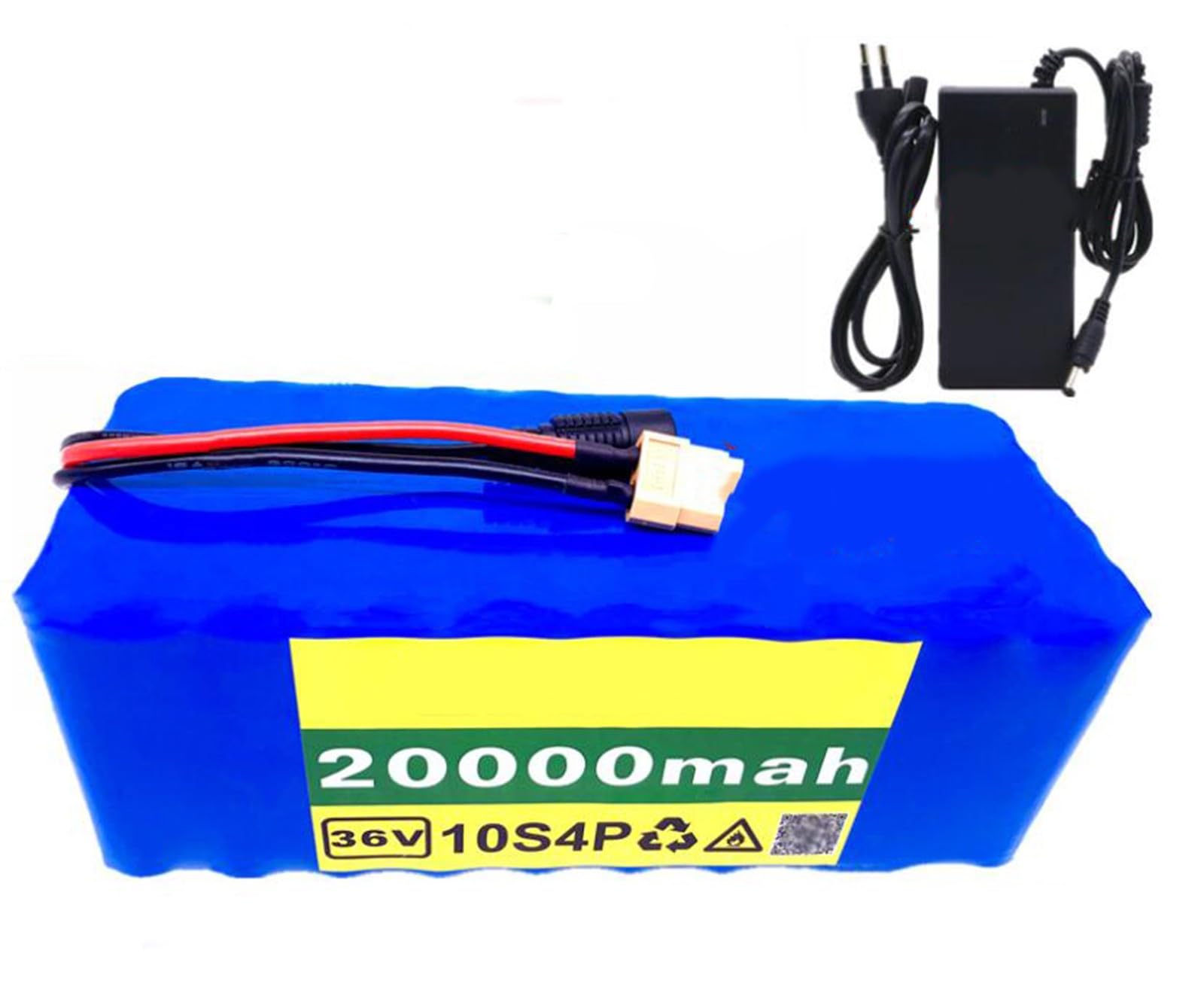 Elektryczny akumulator rowerowy z ładowarką 20Ah 10S4P 36 V, akumulator litowo-jonowy do roweru elektrycznego ebike T Plug