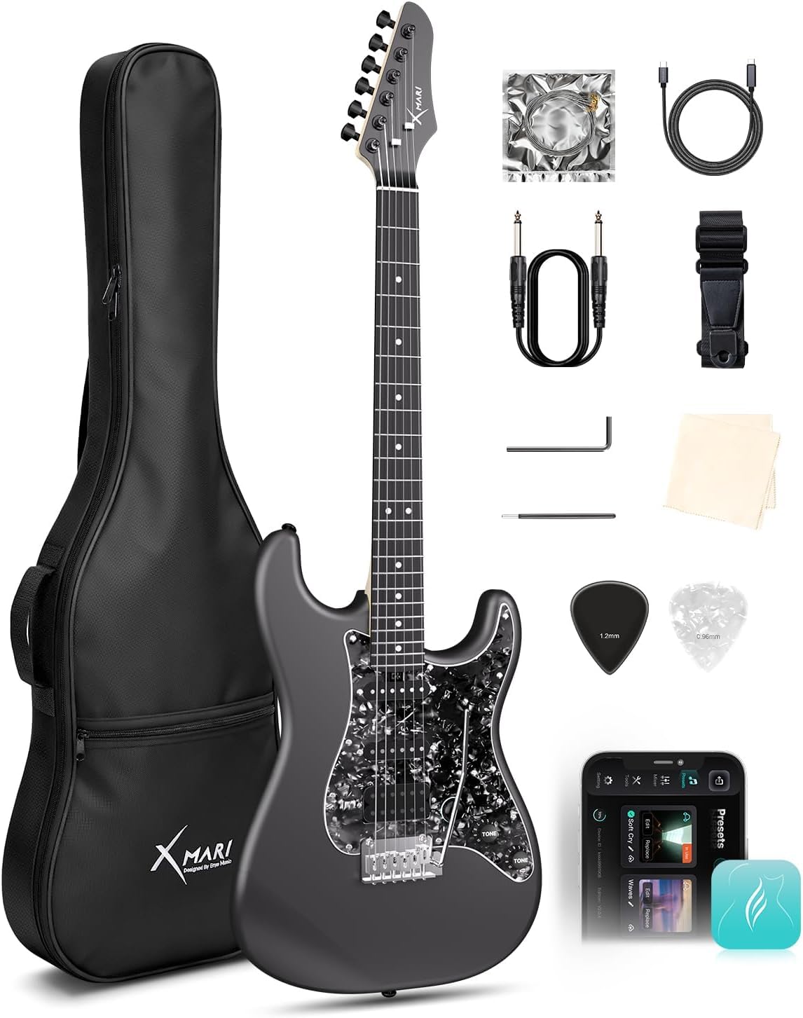 Amazon.com: Enya XMARI Smart Electric Guitar with Built-in DSP