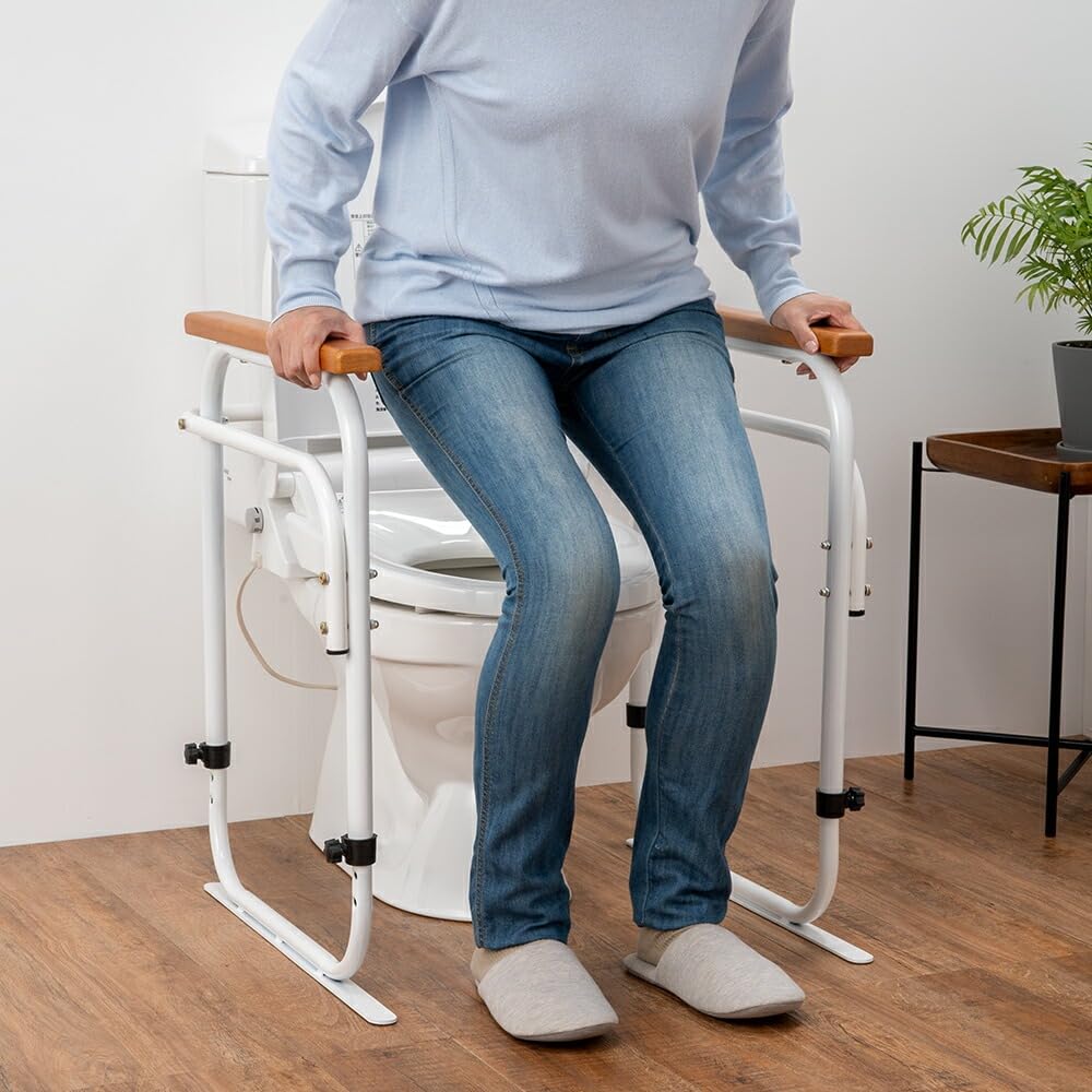 Amazon.co.jp: トイレ 手すり 介護用 洋式トイレ用、置くだけ 工事不要