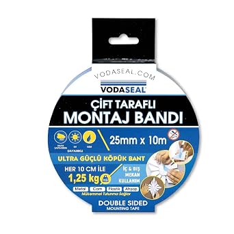 Vodaseal 53.01.021 Double Sided Mounting Tape, 25x10