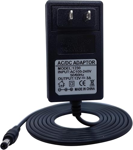 Miniatura 2 de Adaptador de fuente de alimentación de 12V 2A 3A para luces LED, cargador de cable de alimentación ACDC, 6.6 pies