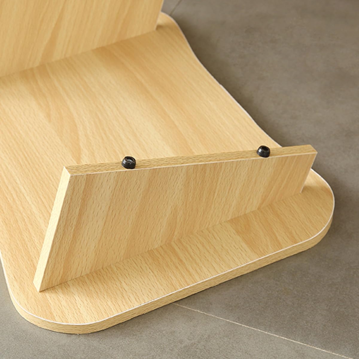 FUOYLOO Reposapiés de Madera Natural para Escritorio de Oficina, Taburete Ergonómico Portátil, Soporte para Pies Cómodo para Uso en Casa y Trabajo