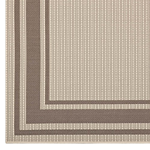 Tapete Modway Rim Solid Border 1x10 pies Beige miniatura 3
