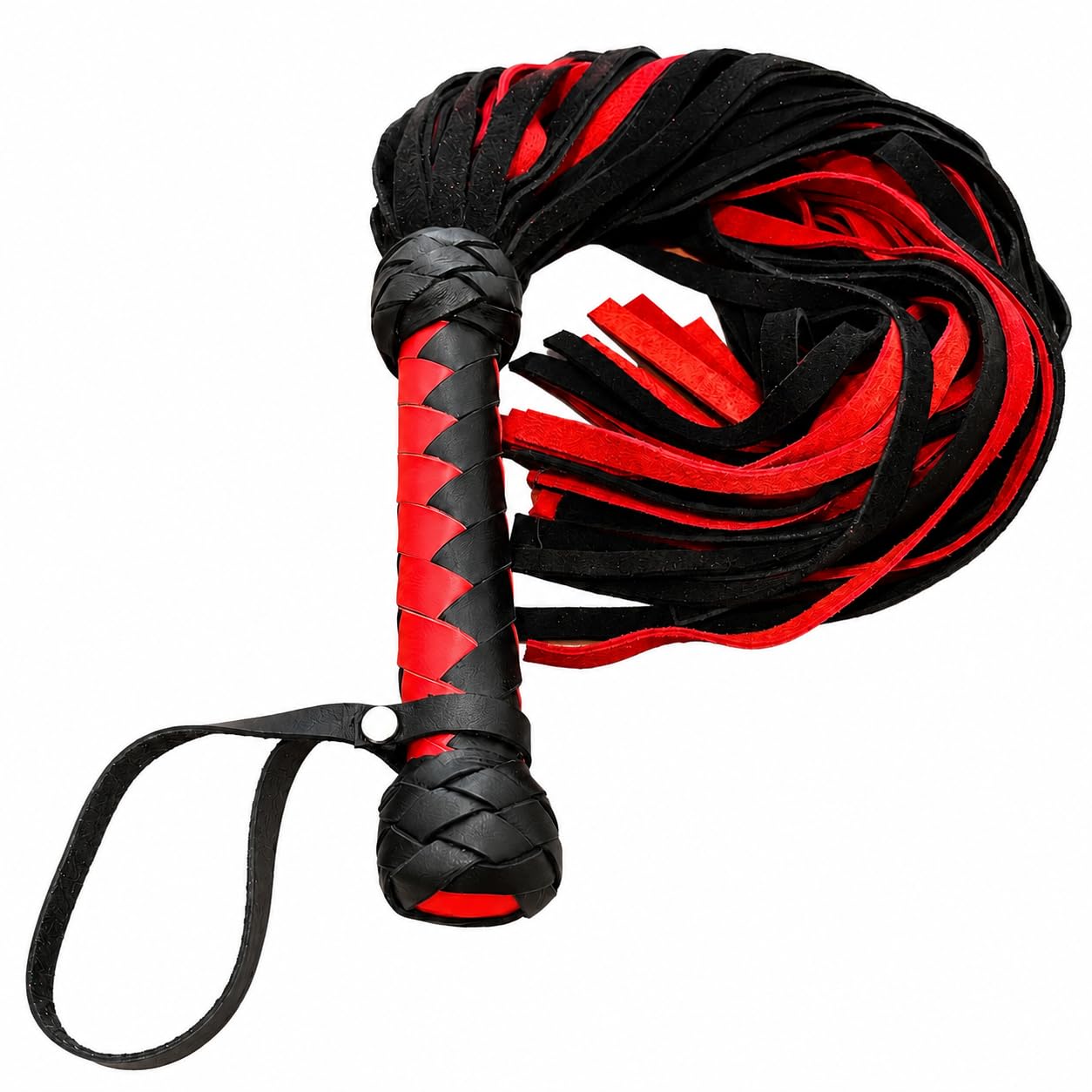 Gentle Suede Leather Horse Whip 25.6" - Genuine Leather Riding Tools - Soft Whips for Equestrian Sports
