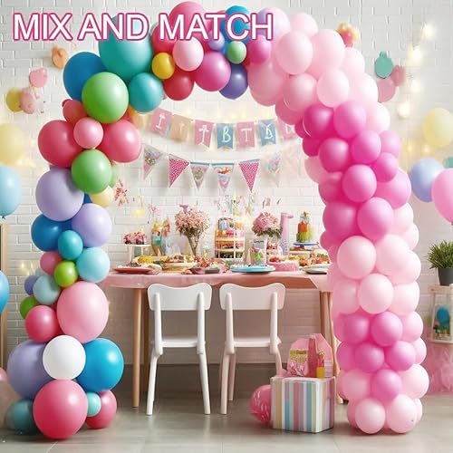 Miniatura 10 de Allgala - Globos de látex de alta calidad para inflar con helio, 100 unidades de 12 pulgadas