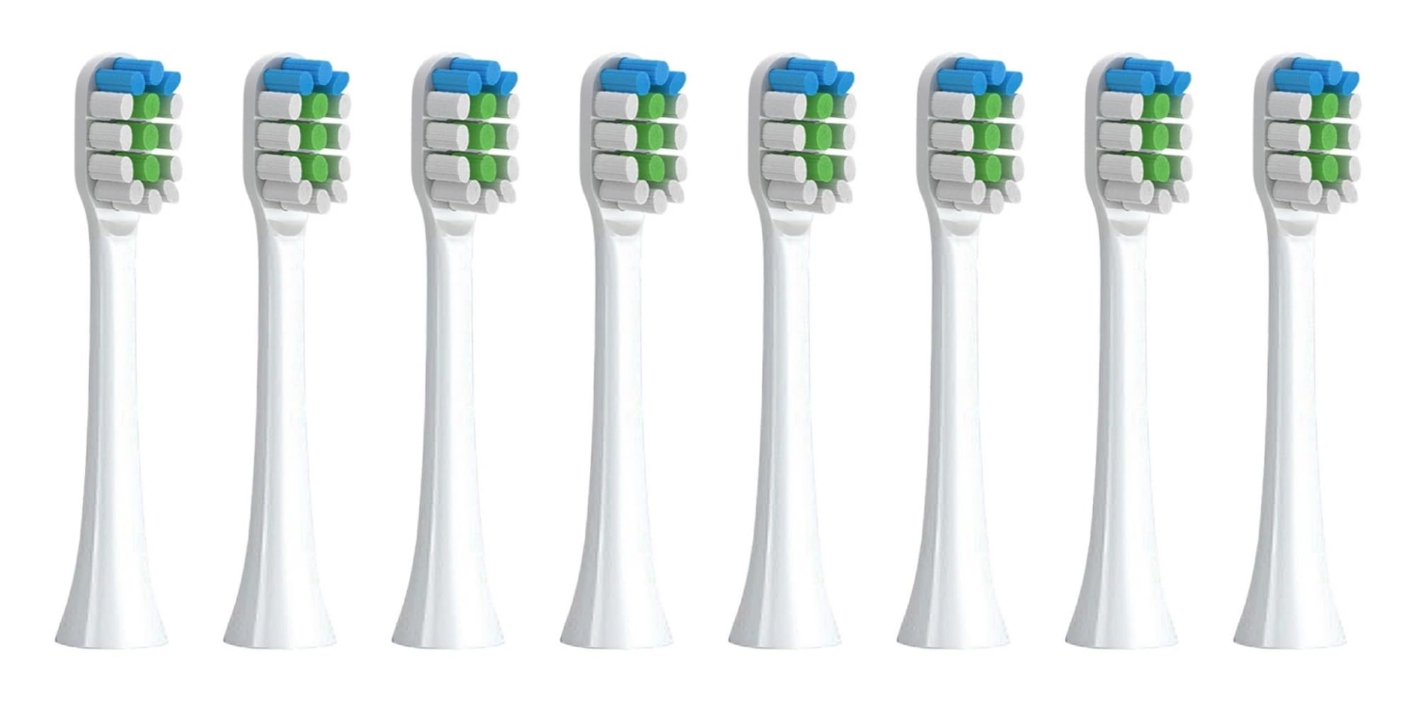 tianwandong 4-16 sztuk wymiennych końcówek szczoteczki do zębów do szczoteczek elektrycznych T3/T5/T10/T10S/T20/E7/V5(8 WHITE)