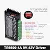 TB6600 4A 9-42V Stepper Motor Control CNC Controller 32 Segments 2/4 Phase Hybrid Stepper Motor Control Board