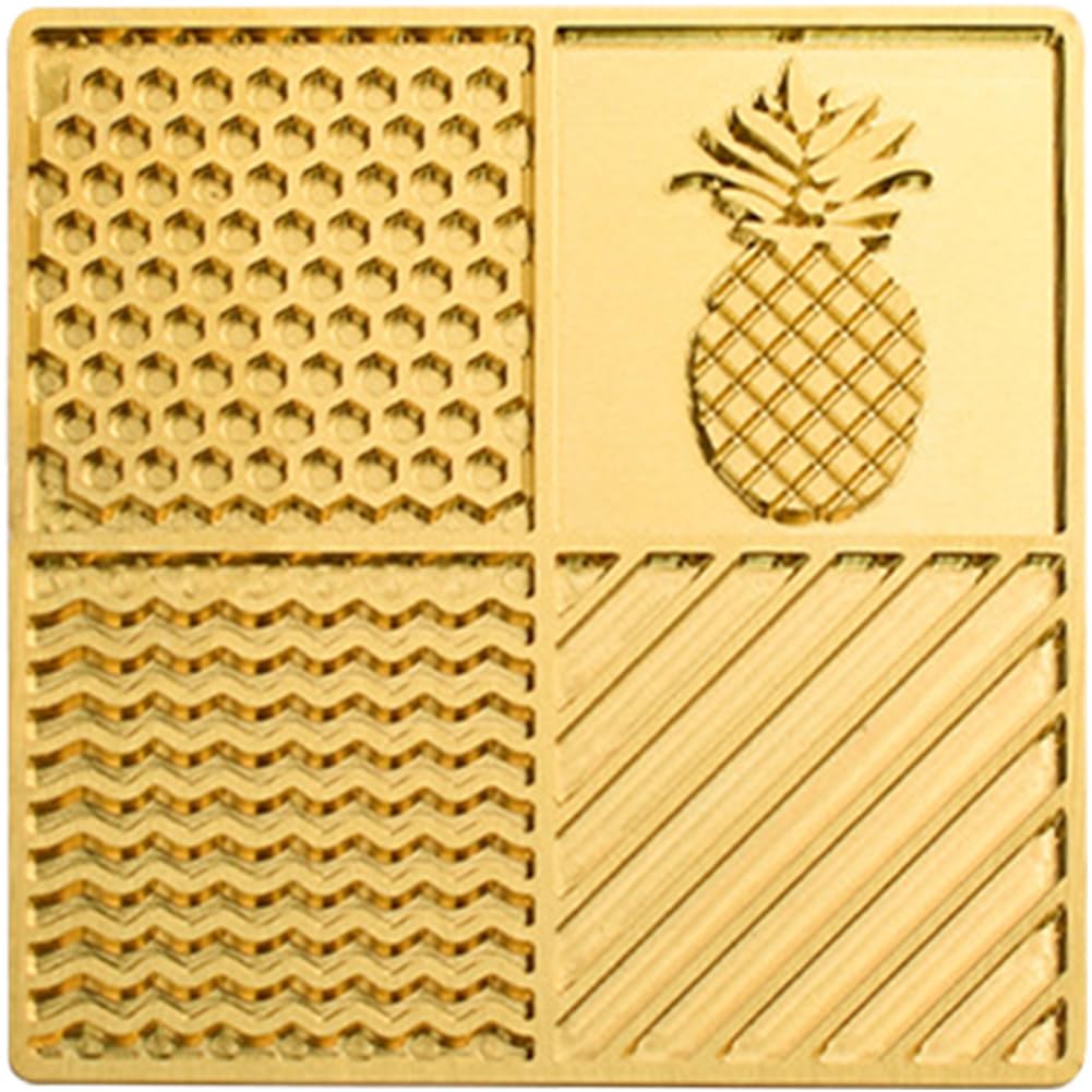Bandeja De Diseño De Hielo - Molde Pequeño Para Cubitos De Hielo Para Whisky Y Cócteles - Placa De Latón Personalizada Con Sellos Personalizados - Bandeja Decorativa Para Cubitos De Hielo Con Formas -