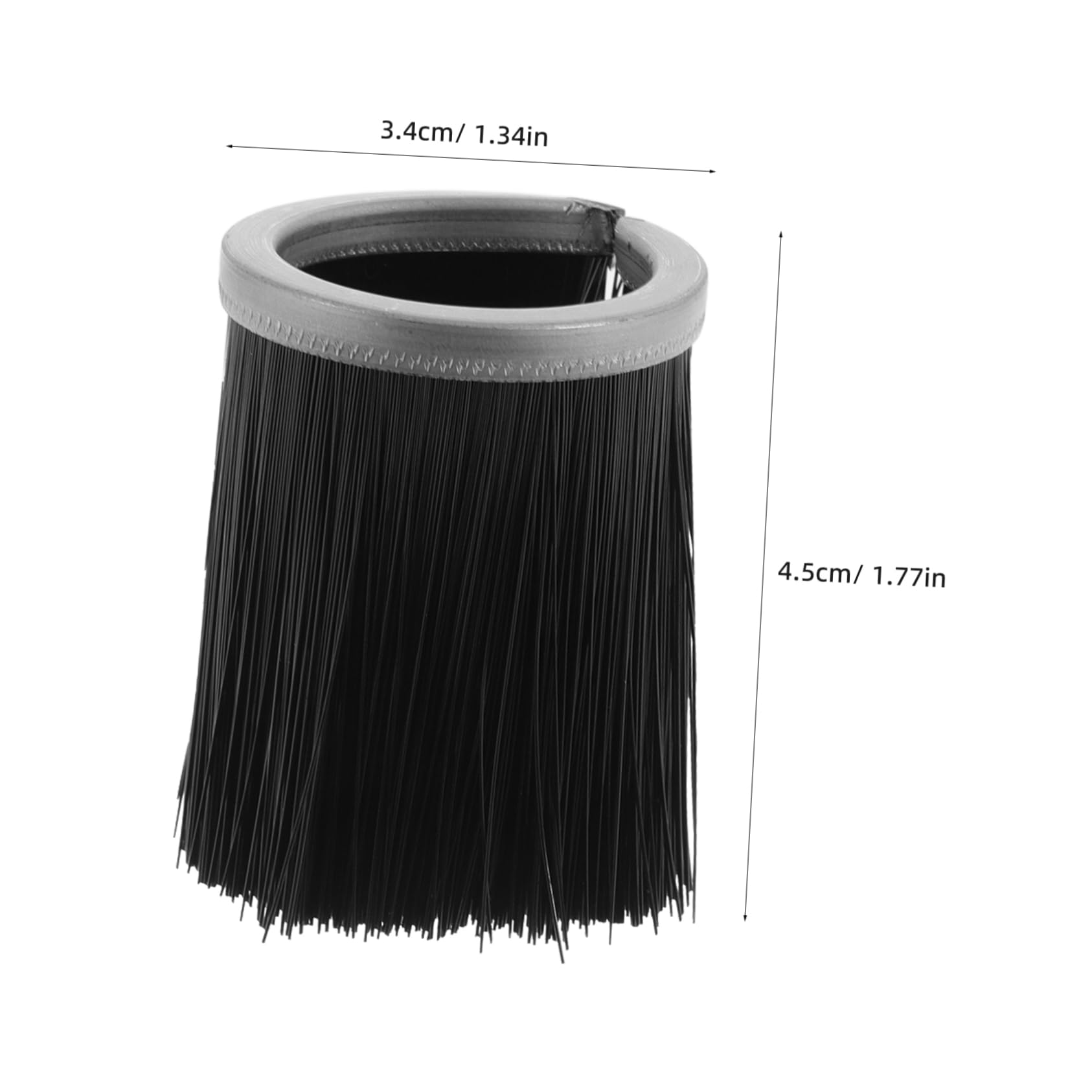 HOLIDYOYO Brush Head Fireplace Brush Replacement Head Model Dust Brush Broom Head Replacement Industrial Broom Vacuum Brush Nylon Black