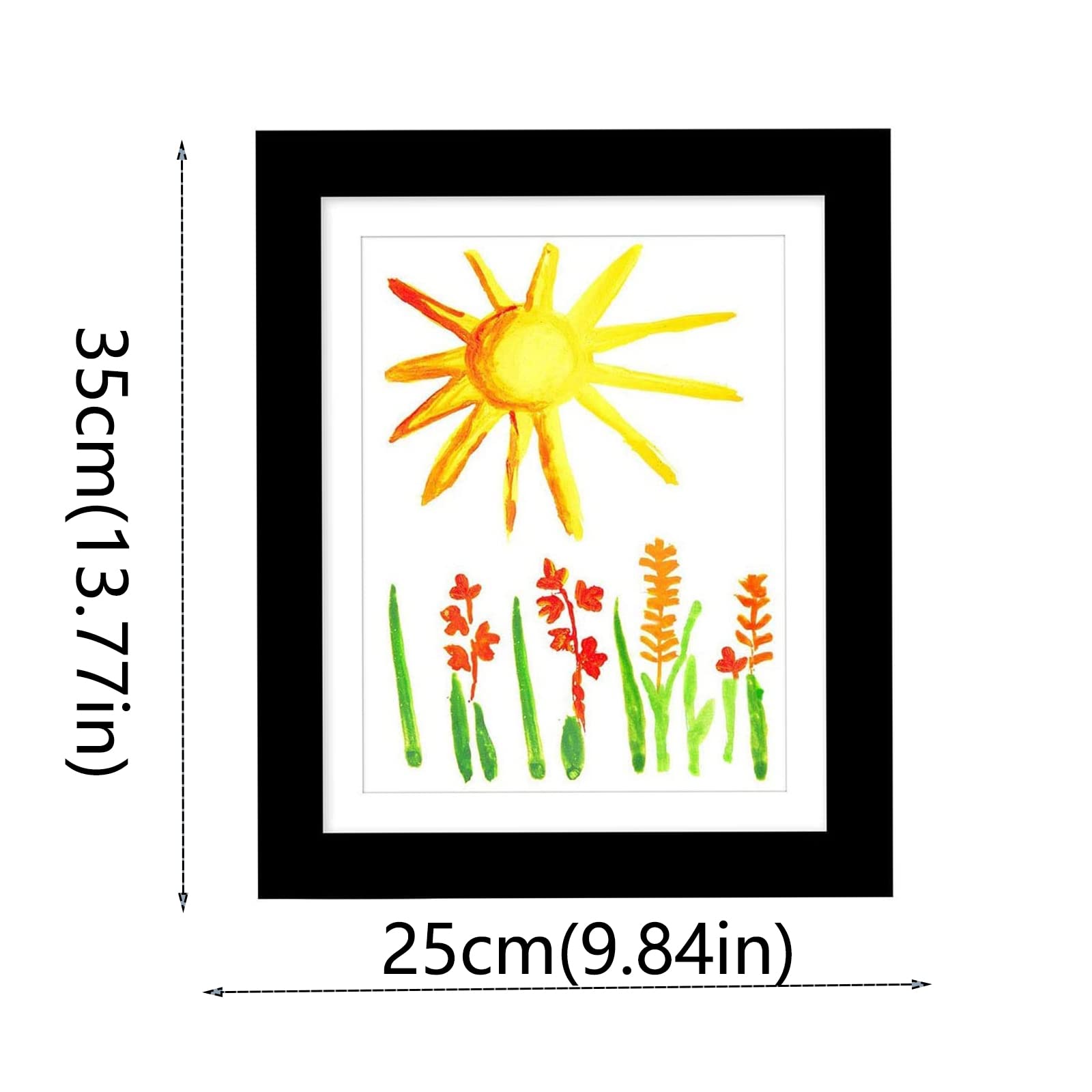 Kids Art Frames Wooden Art Frame With Tempered Glass And Elastic Straps,for Artworks Children Art Projects Schoolwork Home Or Office