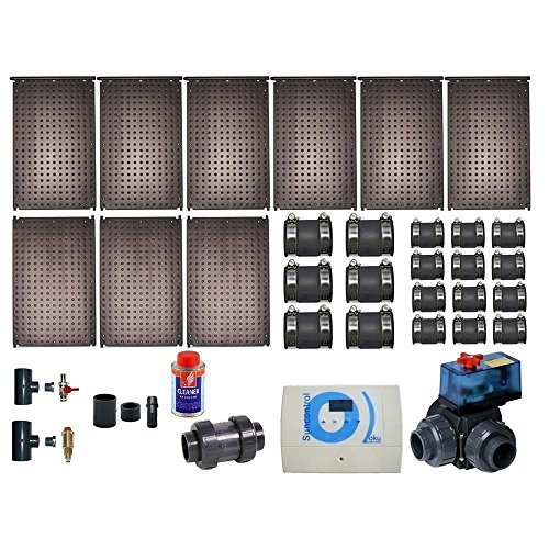 Pool Swimming Pool Oku Complete Set for 18 M ² Wasserfläche Poolheizung Incl. Control Valve,3 Way Valve, Filter Etc