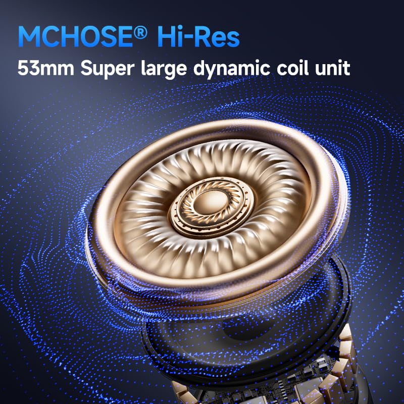 MCHOSE V9 Cuffie da gioco, suono surround 7.1, nero e rosso, lega di alluminio, peso 265 g, effetti sonori EQ, cuffie professionali da gioco FPS con software, scheda audio C-Media (3 pezzi)
