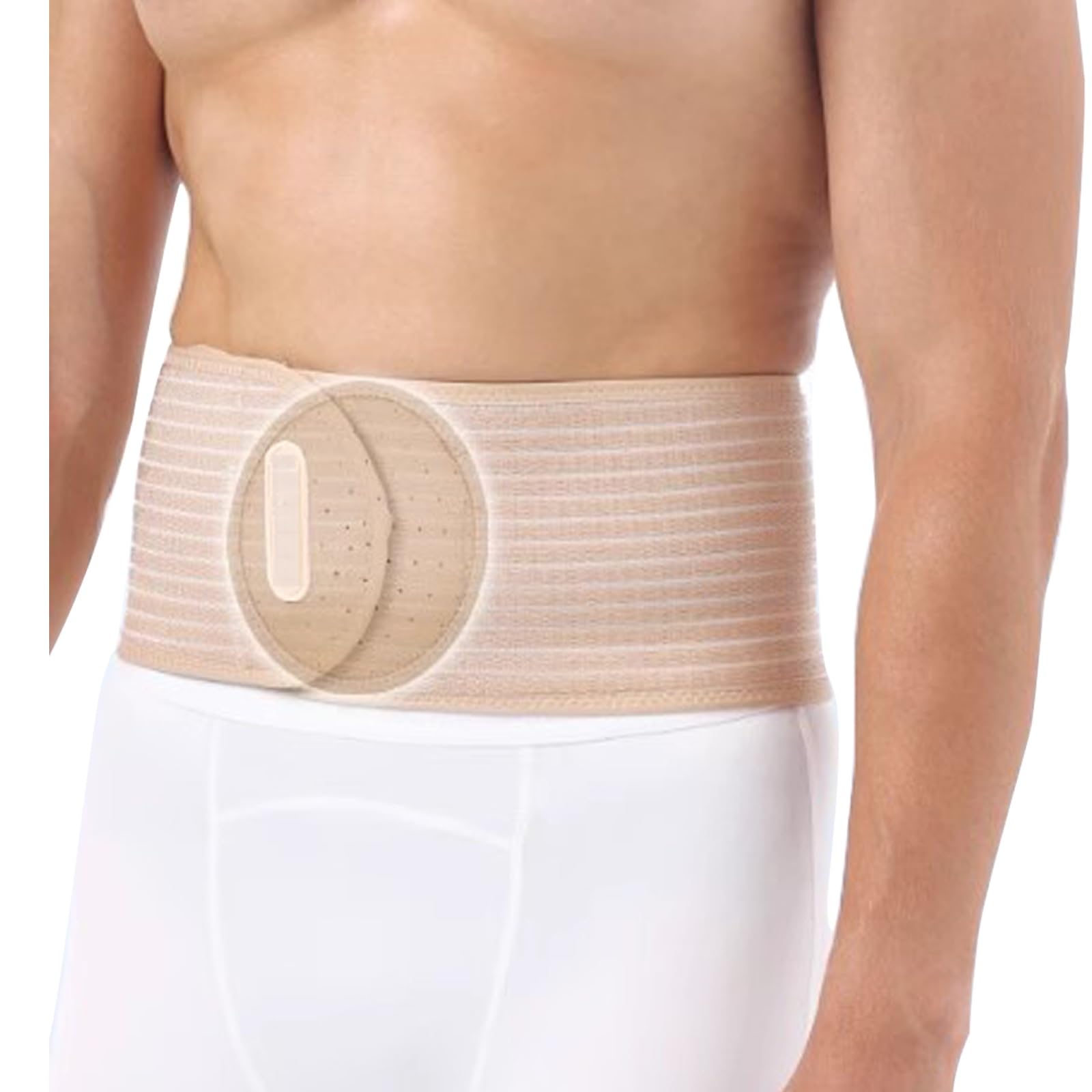 Fascia Ernia Ombelicale Uomo e Donna, Fascia Ernia Ombelicale Uomo, con 1 Cuscinetto di Compressione, per Ernia Ombelicale, Ventrale, Incisionale, Epigastrica e Ombelicale(Yellow,S)