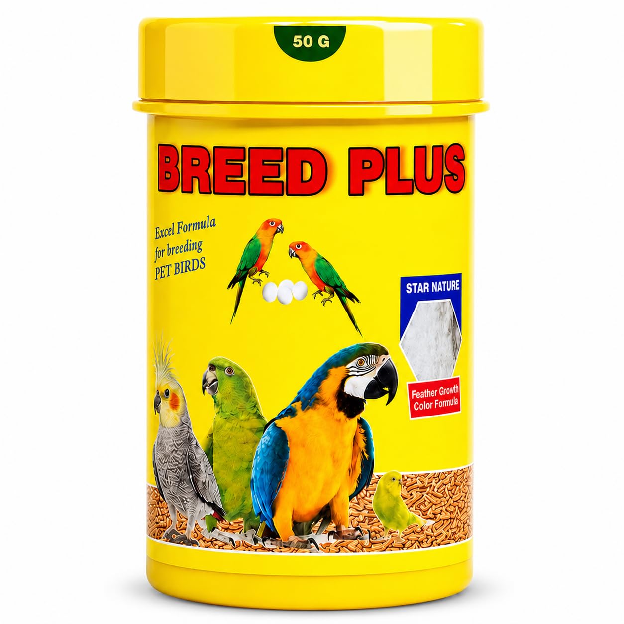 Star farms Breed Plus Bird Breeding Formula, Fertility and Egg Production Supplement for Pet Birds, / 50Grams/Egg Production Supplement/breeding Booster/Egg Laying/Birds Medicine-image-0