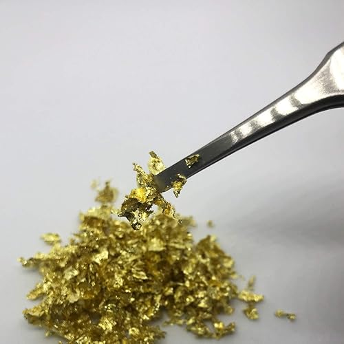 Miniatura 8 de Copos de hoja de oro comestibles de pureza 99.99%  Botella de 120 mg (nivel de textura 2 partícula mediana)  GoldleafKing  Bebida de vino multiusos