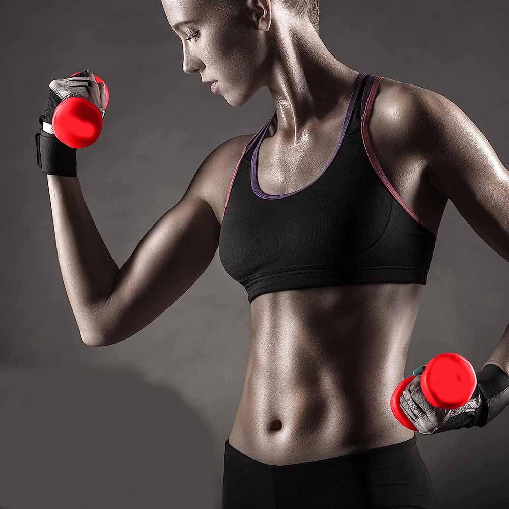 Vetrineinrete® Pesi manubri da 0.5 kg Sport 2 pz 500 gr Manubrio Peso Allenamento riabilitazione Fitness Sport Dody duling