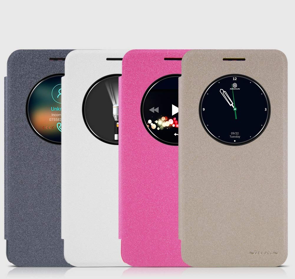 Nillkin Sparkle Series PU Leather Flip Case For HTC Desire 825 [5.5" 2016] [Black Grey Color]