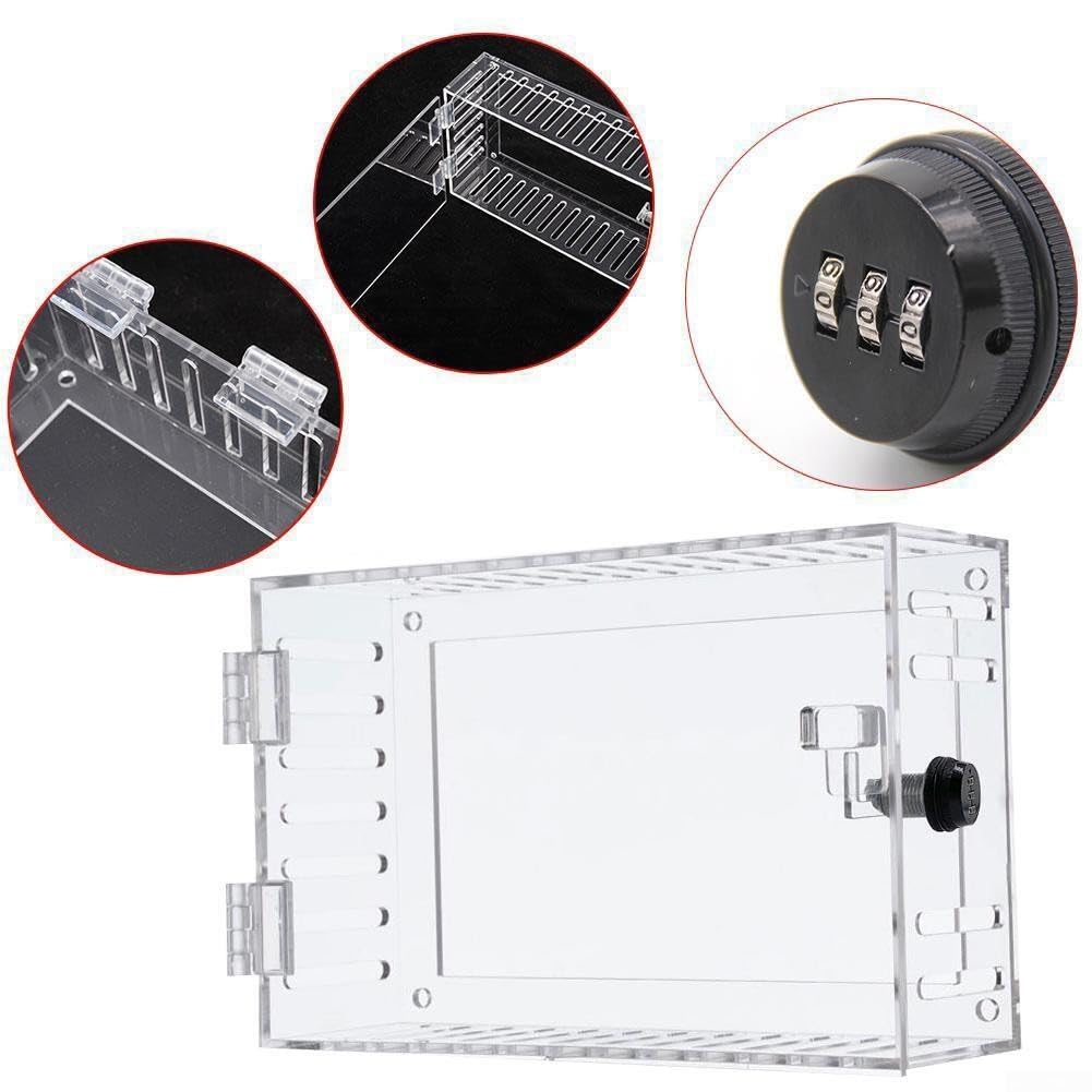 Boîtier de verrouillage pour thermostat - 20 x 14 x 5 cm - Couvercle de thermostat avec serrure - Contrôle de la climatisation - Couvercle mural pour thermostat pour restaurants
