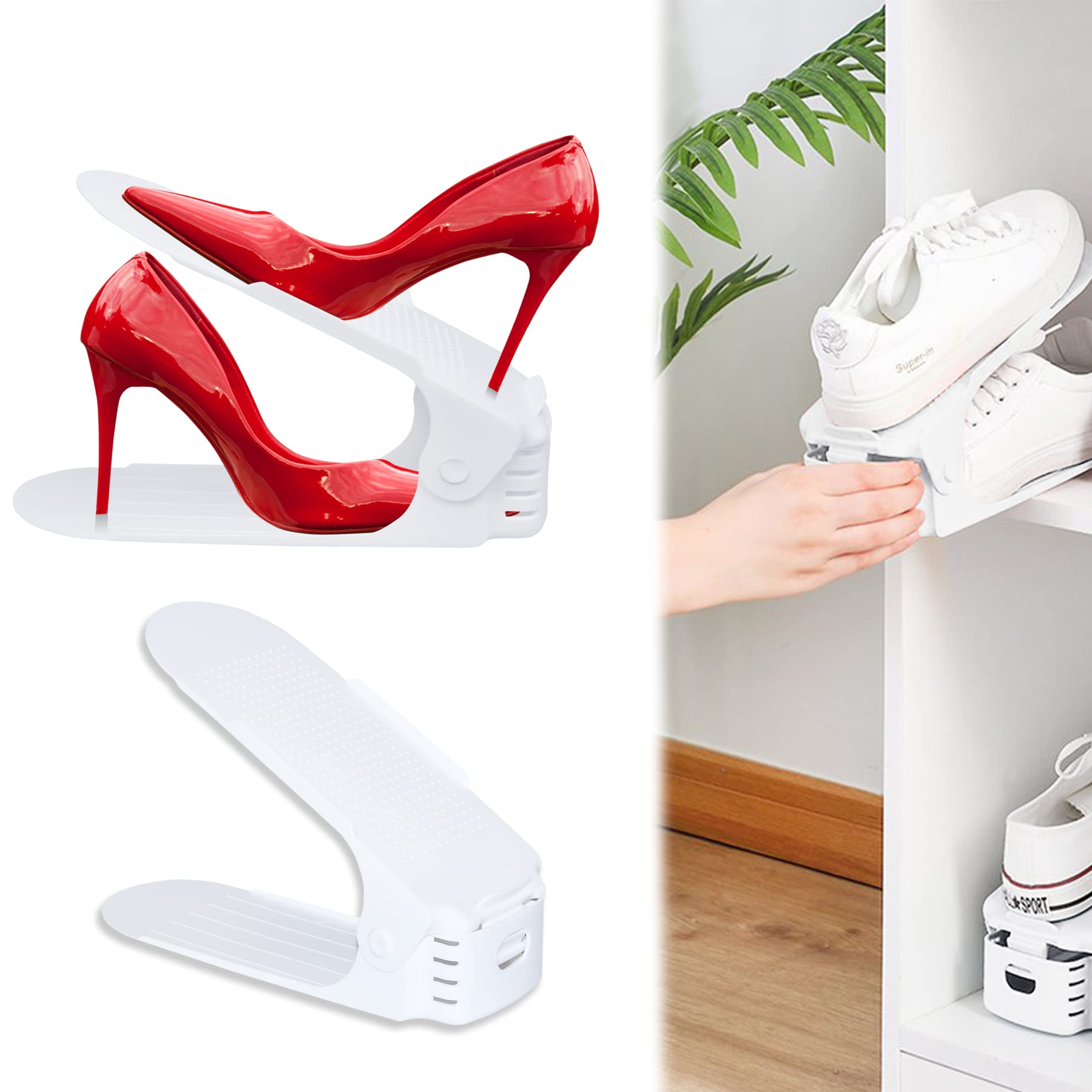 PawHut Portaciotole Per Cani Rialzato A 7 Altezze Regolabili In Acciaio