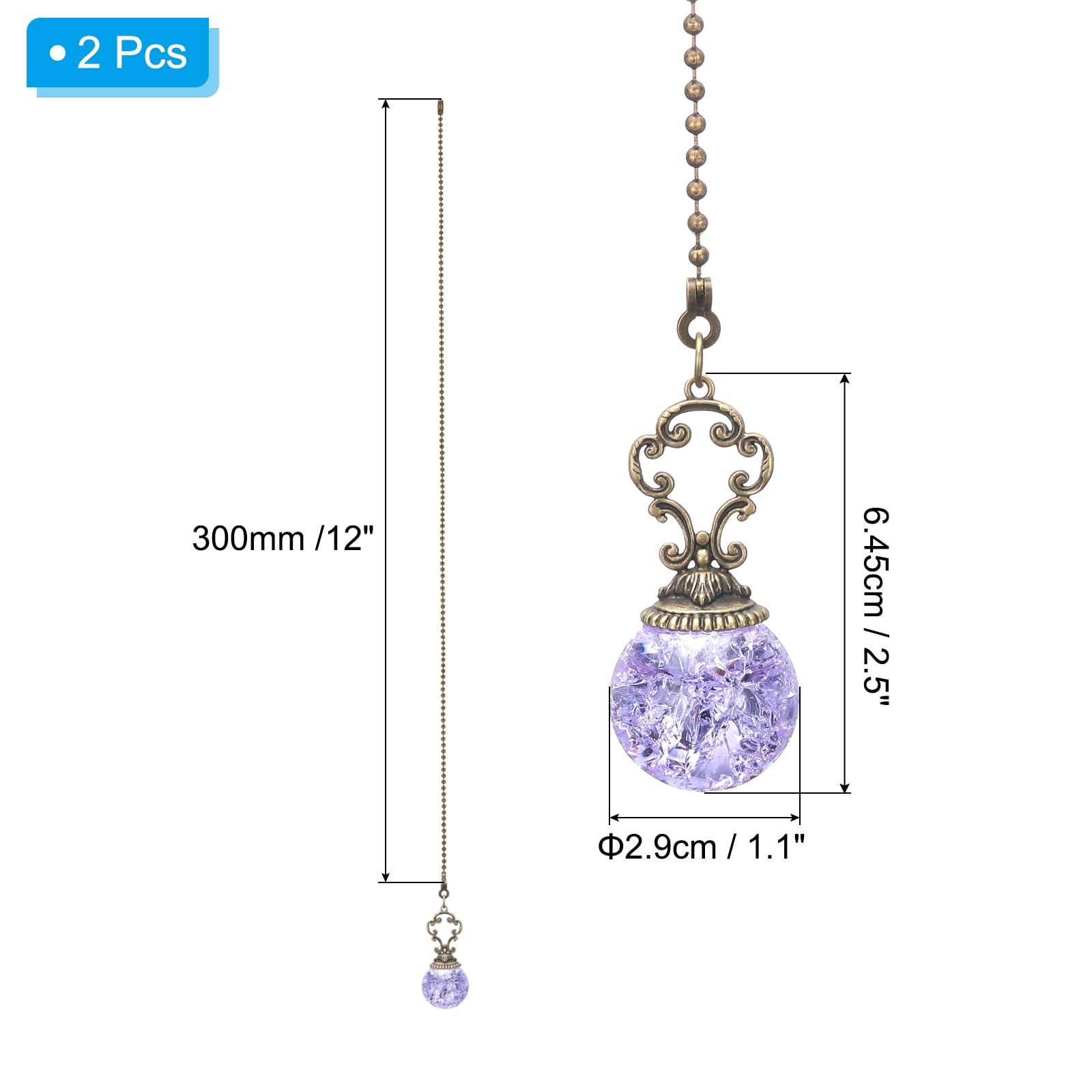 PATIKIL Ceiling Fan Pull Chain - Image 2
