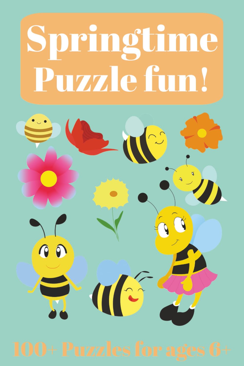 Springtime Puzzle Fun: Word Searches, Crossword Puzzles, and Mazes about Spring, Easter, Flowers and More | 100+ Puzzles for Kids...Gifts for Boys or Girls Ages 6+