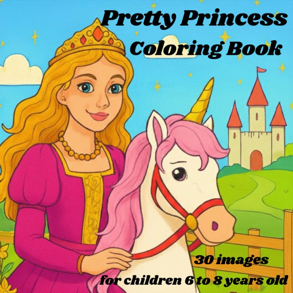 Pretty Princess Coloring Book