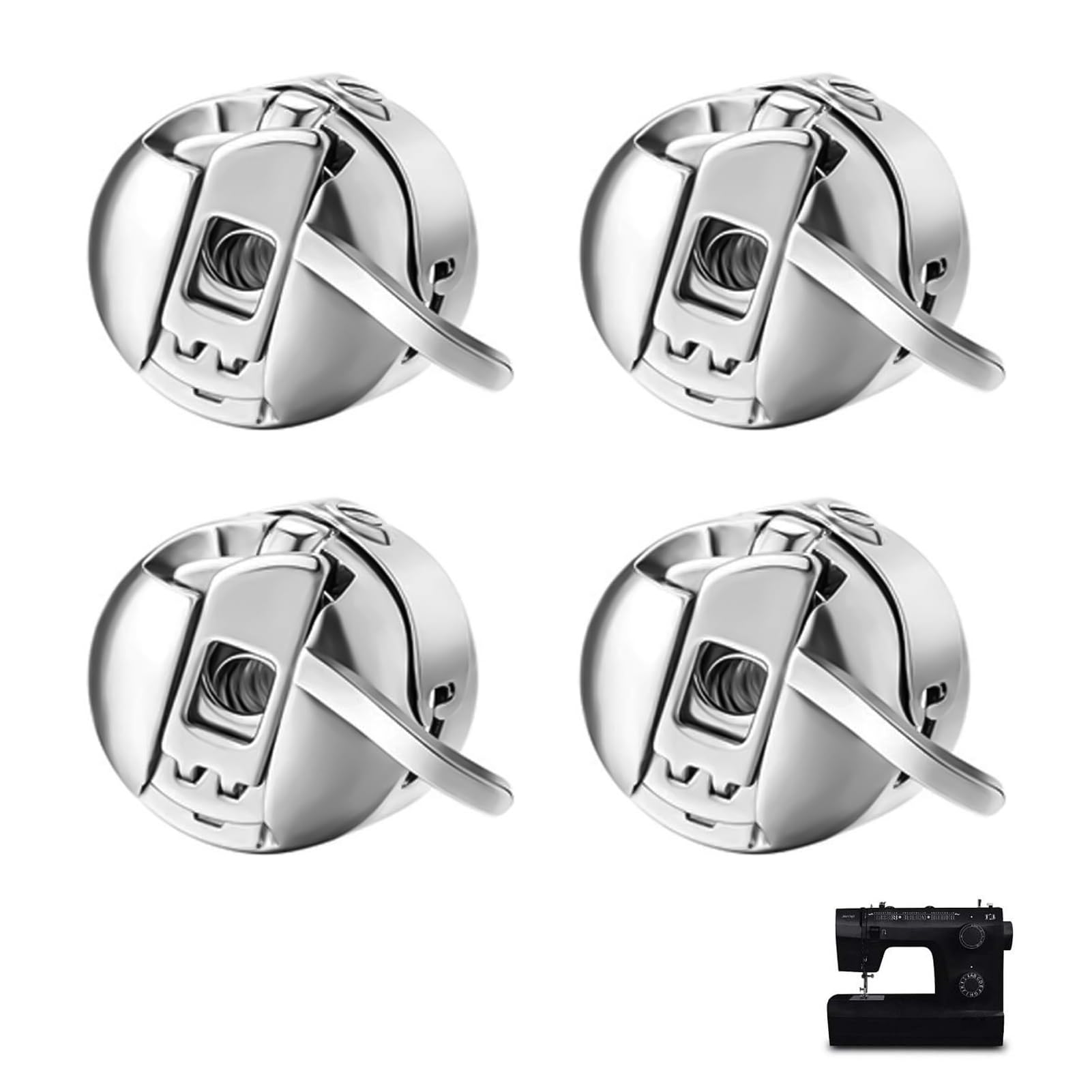 Capsula Bobina Compatibile Per Macchina Da Cucire Pfaff Passport 2.0/3.0, Singer 9340, Featherweight C240, Nero - 2