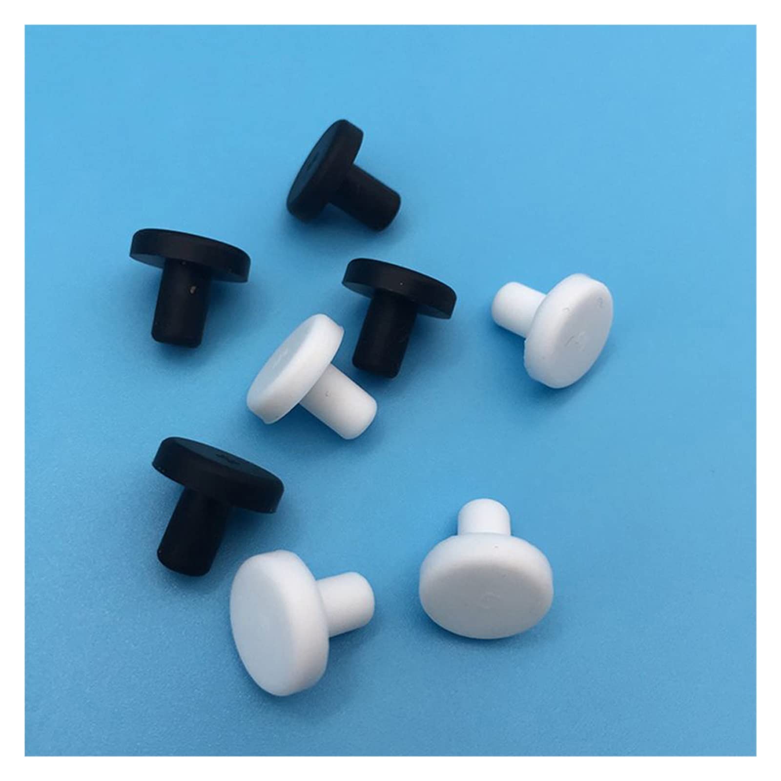 Tappi In Gomma Silicone A Forma Di T, Foro Da 2,7 Mm A 14 Mm, Spinotti Passanti, Nuovi, Lotto Vario. - Foto 4