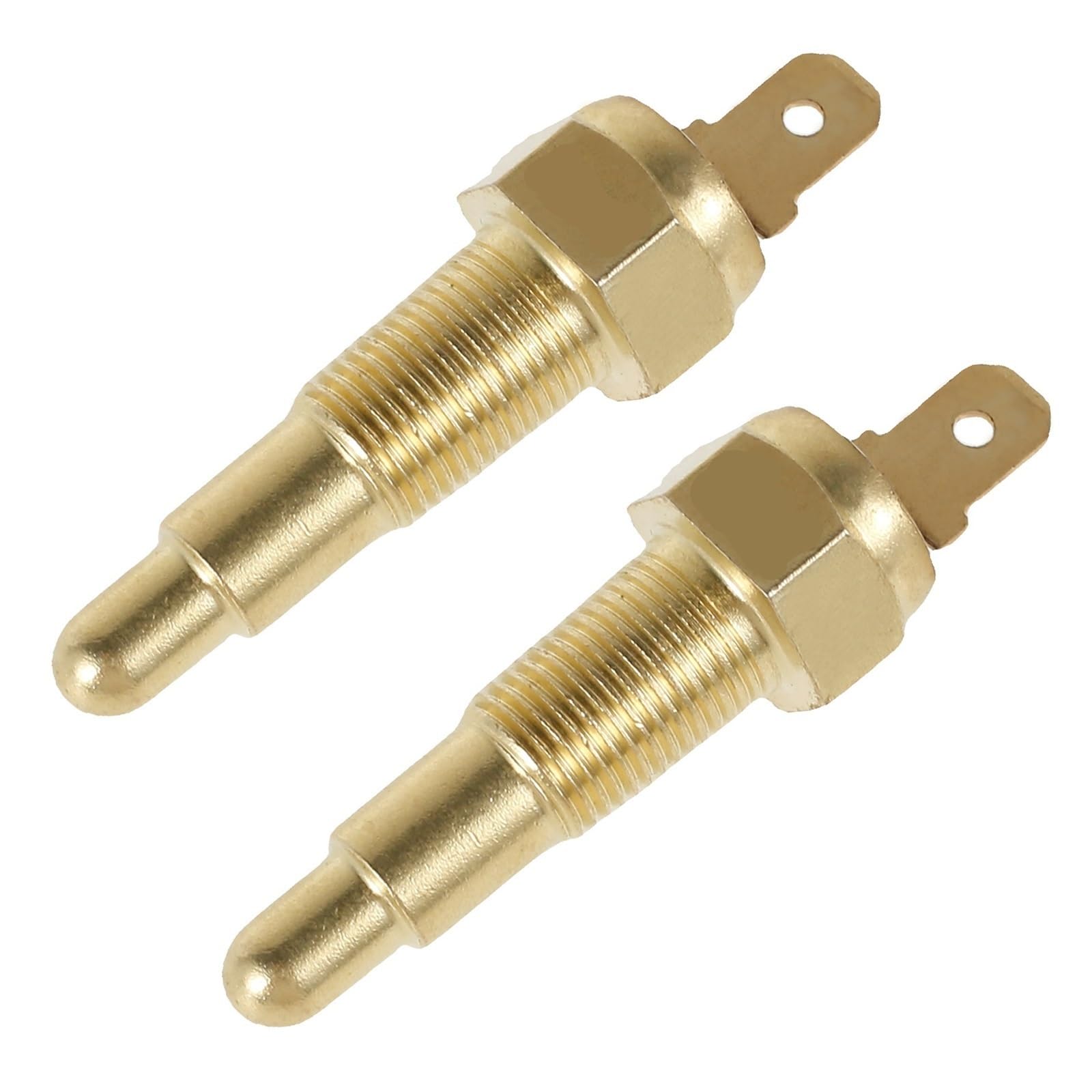 Sonda temperatury chłodnicy Pasuje do płynu chłodzącego olej wodny, wentylator chłodzący silnik termostat przełącznik czujnika temperatury 1/8 "NPT 1 szt(Gold 2PCS)
