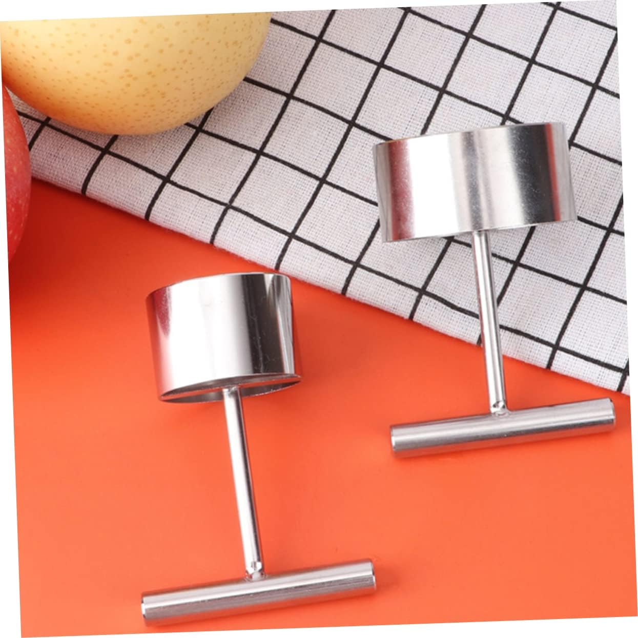 4pcs Fruit Corer Tool Stainless Steel Core Remover for and Pears Easy Handheld Kitchen Gadget for Fruit and Vegetable Preparation for Baking and Cooking