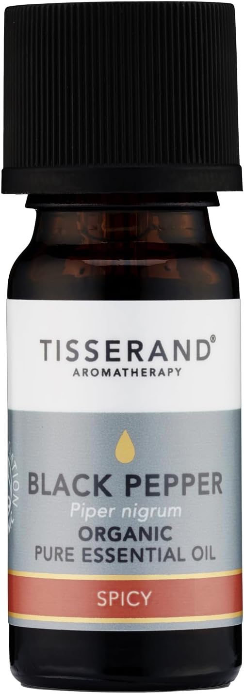 Tisserand Aromatherapy - Organic Black Pepper Essential Oil, Massage Oil - Or...