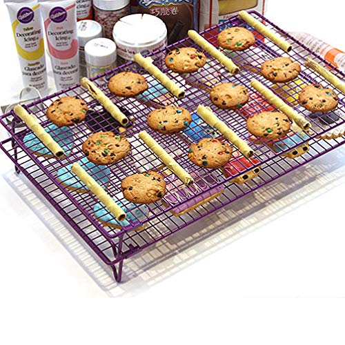 Rack de resfriamento antiaderente antiaderente para assadeira e assadeiras de biscoito empilháveis p